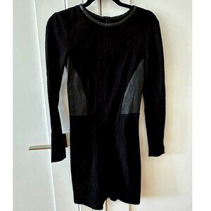 Rag & Bone Leather Trim + Panel Grove Dress